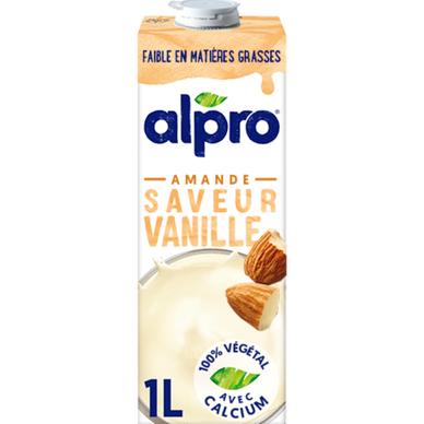 Boisson végétale lait d'amande vanille ALPRO -brique 1l