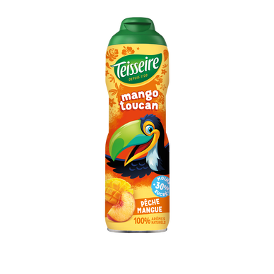 Sirop pêche/mangue Fruity animals toucan TEISSEIRE 60cL