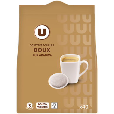 Café dosettes moulu doux N°3 - x40