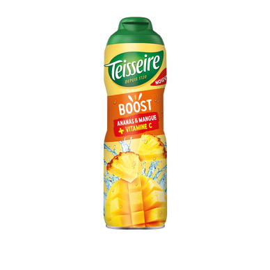 Sirop Ananas Mangue Goyave Bénéfice Boost TEISSEIRE - Bidon 60cl
