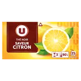 Thé noir saveur citron U - Boîte de 25 sachets 40g