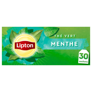 Thé vert parfum menthe Asie LIPTON, x30 sachets, 48g