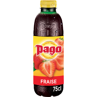 Boisson aux fruits fraise PET - PAGO - 0,75L