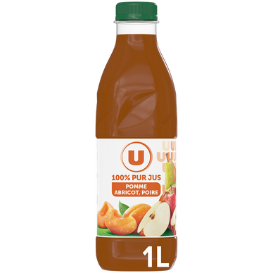 Pur jus pomme abricot poire pet 1 litre