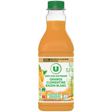Pur jus réfrigéré orange/clémentine/raisin blanc - bk 90cl