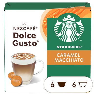 Café Capsules STARBUCKS CARAMEL MACCHIATO - compatible DOLCE GUSTO - x12