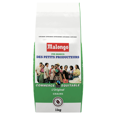 Café des petits producteurs MALONGO en grains, paquet 1kg