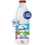 Lait frais de Montagne entier CANDIA GRANDLAIT - Bouteille 1L