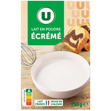 Lait écrémé en poudre  750g