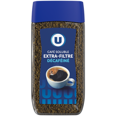 Café soluble extra filtre lyophilisé décaféiné - 100g