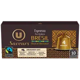 Café Capsules ESPRESSO BRESIL N°4 - compatible NESPRESSO - x10