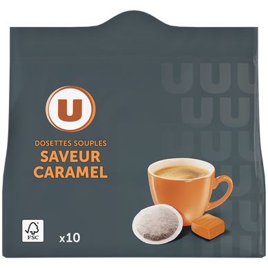 Café dosettes saveur caramélisé - x10