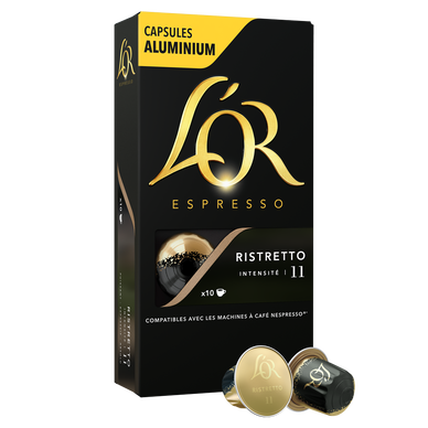 Café Capsules L'OR RISTRETTO N°11 - compatible NESPRESSO - x10