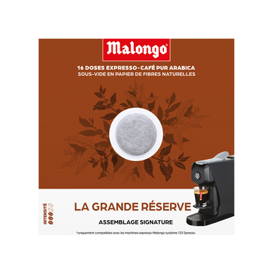 Café dosettes MALONGO la grande réserve - x16