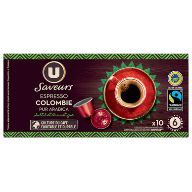 Café Capsules MAXWELL espresso Colombie - compatible NESPRESSO - x10
