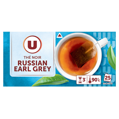 Thé russian Earl Grey U - boîte de 25 sachets de 38g