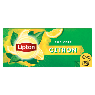 Thé vert citron Asie LIPTON, x30 sachets, 48g