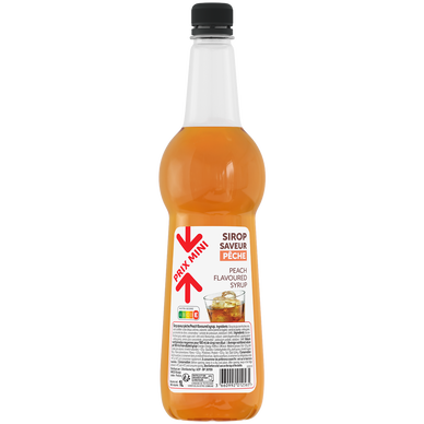 Sirop saveur pêche PRIX MINI - Bouteille Pet 1 litre