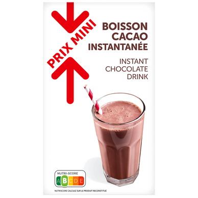 Poudre chocolatée instantanée PRIX MINI - boîte 800g