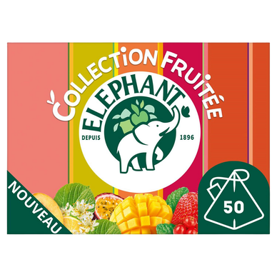 Infusion Coffret découverte collection fruitée ELEPHANT - 50 sachets -89g
