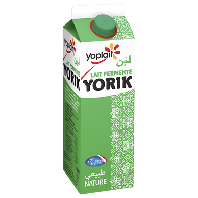 Lait fermenté nature YORIK - brique 1L