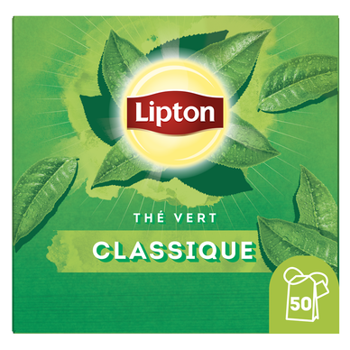 Thé vert classique Asie LIPTON, x50 sachets, 65g