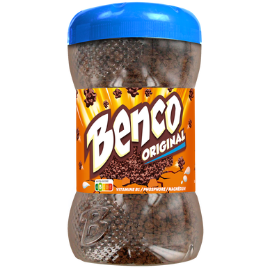 Poudre chocolatée instantanée granulée BENCO original - pot 400g