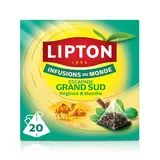 Infusion saveurs du soir grand sud réglisse menthe LIPTON, x20 sachetspyramide, 32g