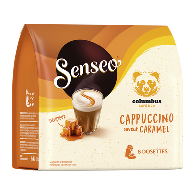 SENSEO Colombus cappuccino caramel, x8dosettes, 92g
