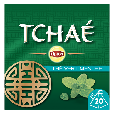Thé vert tchae menthe LIPTON x20 sachets pyramid
