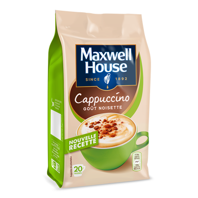 Café cappuccino noisette MAXWELL HOUSE, 340g