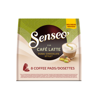 Café latté Dubaï style chocolat SENSEO x8 dosettes 92g