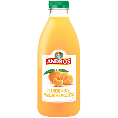 Jus multivitaminés clémentines et mandarine pressées ANDROS 1l