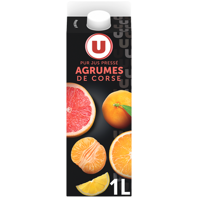 Jus d'agrumes Corse pur jus U brique 1L