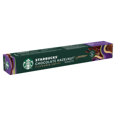 Café Chocolate Hazelnut by Nespresso intensité 5 caps x10 STARBUCKS 51g