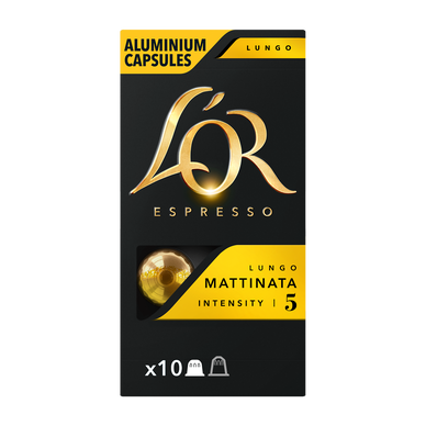Café Capsules L'OR LUNGO MATTINATA N°5 - compatible NESPRESSO - x10