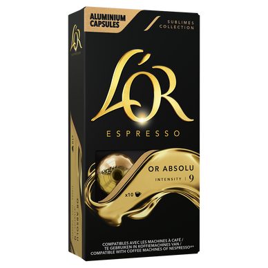 Café Capsules L'OR ABSOLU N°9 - compatible NESPRESSO - X10