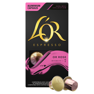 Café Capsules L'OR ROSE N°7 - compatible NESPRESSO - x10