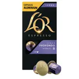 Café Capsules L'OR LUNGO PROFONDO N°8 - compatible NESPRESSO - x10