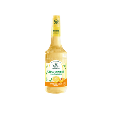 Concentrée citronnade pêche MOULIN DE VALDONNE bouteille 70cl