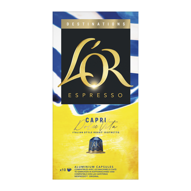 Espresso Capri dolce vita L'OR x10 capsules 52g