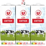 Lait UHT entier - 6 briques de 1L