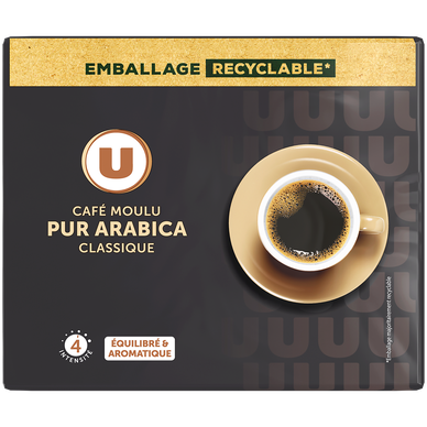 Café moulu torréfié 100% arabica dégustation 2x250g N°4 - 500g