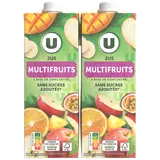 Jus à base de concentré multifruits  4 briques de 1l