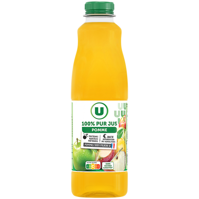 Pur jus de pomme de France filière pet 1l