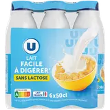 Lait UHT sans lactose 1,2%mg, 6x50cl