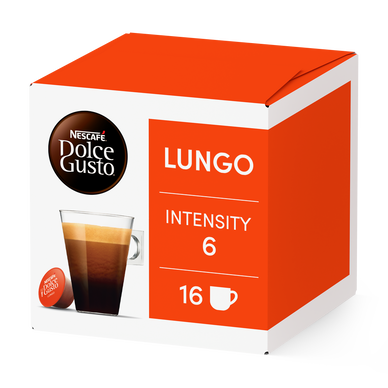 Café Capsules NESCAFE LUNGO N°6 - compatible DOLCE GUSTO - x16