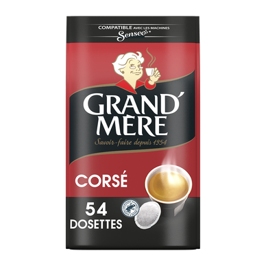 Café GRAND MERE Dosettes souples Corsé - compatible SENSEO - x54