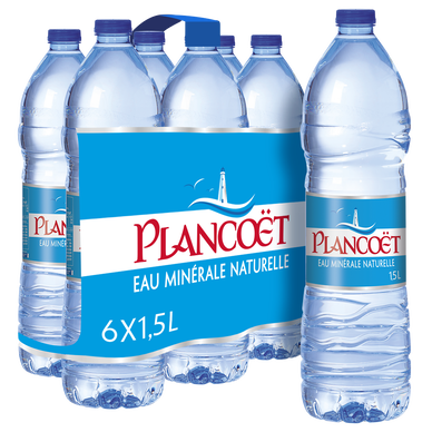 Eau minérale naturelle PLANCOËT, 6x1,5l