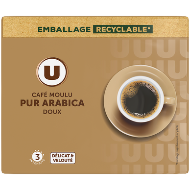 Café moulu Pur Arabica Doux N°3 - 2x250g